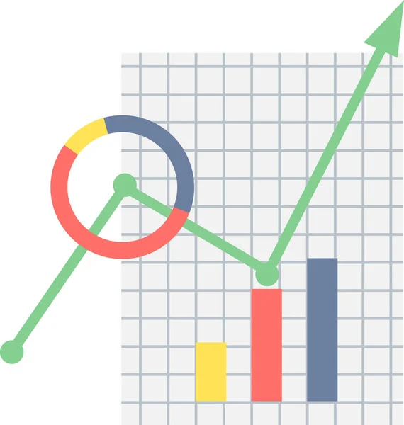 Иконка Вектора Делового Прогресса Современная Простая Векторная Иллюстрация — стоковый вектор