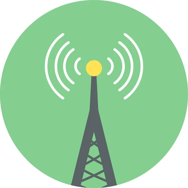 Torre Comunicación Icono Vectorial Moderna Ilustración Simple Vector — Vector de stock