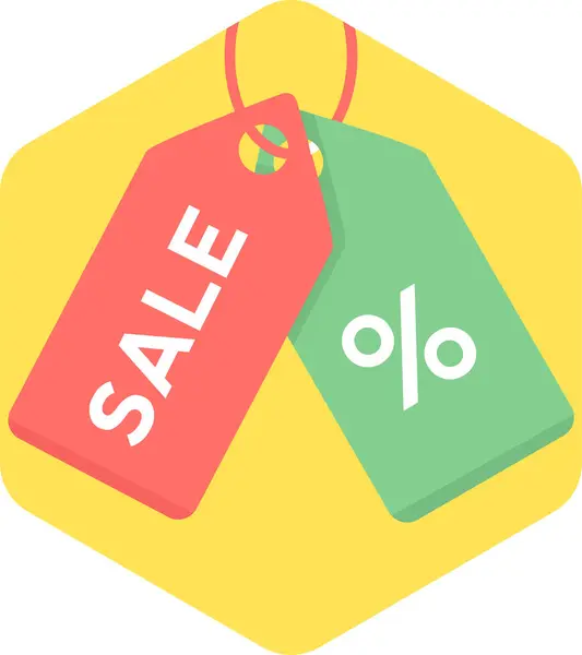 Discount Vector Icon Modern Simple Vector Illustration — Stock Vector