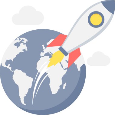 Modern basit vektör illüstrasyonunu çalıştır 