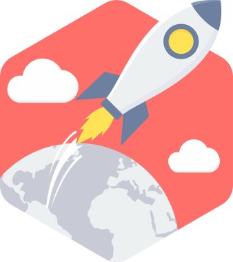 Modern basit vektör illüstrasyonunu çalıştır 