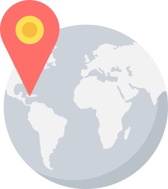 konum vektör simgesi modern basit vektör çizimi 