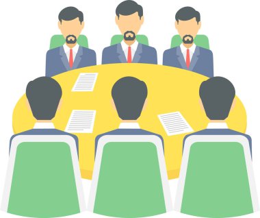 Simge ile tanışma modern ve basit, vektör illüstrasyonu 