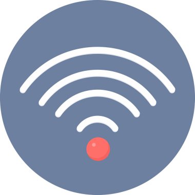 Ağ Sinyal simgesi modern ve basit, vektör illüstrasyonu 