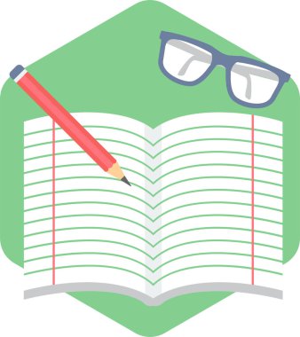 Not simgesi modern ve basit, vektör illüstrasyonu 