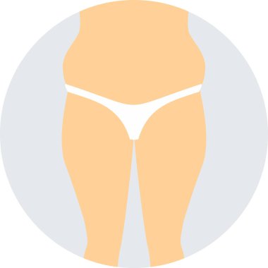 Obezite vektör simgesi modern basit vektör illüstrasyonu 