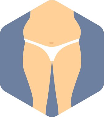 Obezite vektör simgesi modern basit vektör illüstrasyonu 