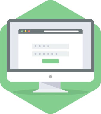 Parola vektör simgesi modern basit vektör illüstrasyonu 