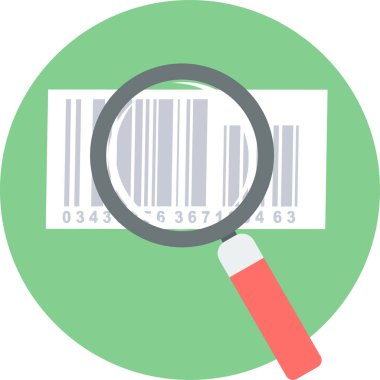 Ürün Kodu vektör simgesi modern basit vektör illüstrasyonu 