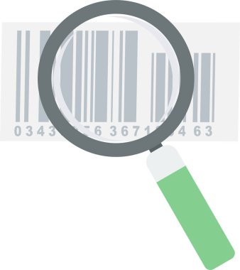 Ürün Kodu vektör simgesi modern basit vektör illüstrasyonu 