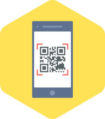 QR Kod vektör simgesi modern basit vektör illüstrasyonu 