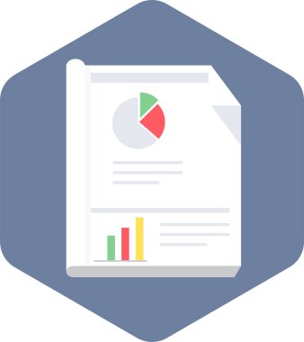 Rapor vektör simgesi modern basit vektör illüstrasyonu 