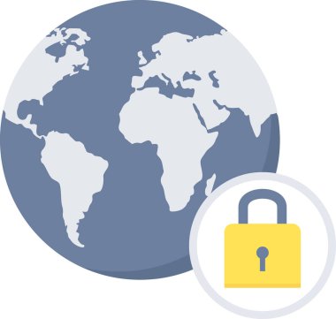 Güvenlik vektör simgesi modern basit vektör illüstrasyonu 