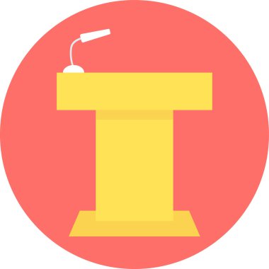 Konuşma simgesi modern ve basit, vektör illüstrasyonu 