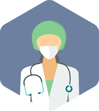 Cerrah vektör simgesi modern basit vektör çizimi 