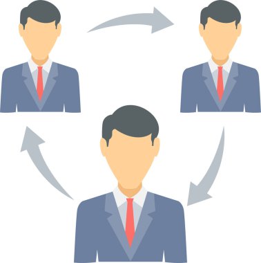 Çalışma döngüsü vektör simgesi modern basit vektör illüstrasyonu 