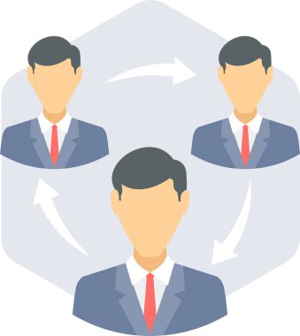 Çalışma döngüsü vektör simgesi modern basit vektör illüstrasyonu 