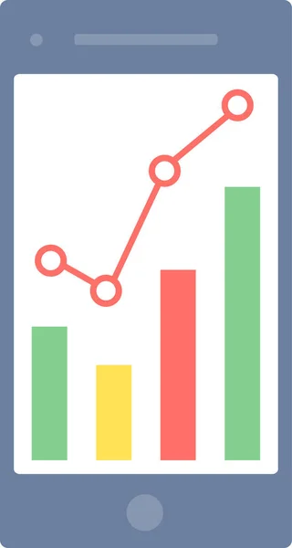 Mobile Analysis Ikona Moderní Jednoduché Vektorové Ilustrace — Stockový vektor