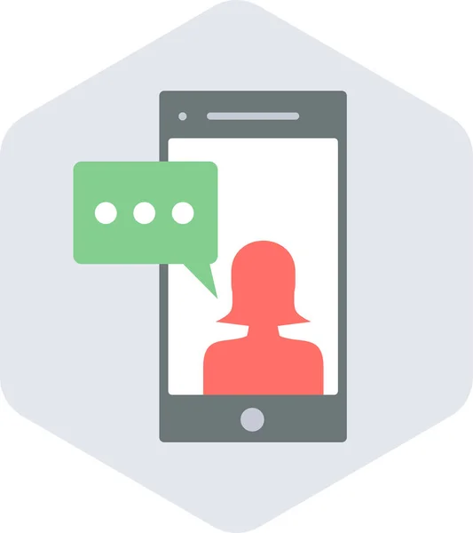 Mobiles Sms Vektor Symbol Moderne Einfache Vektorillustration — Stockvektor