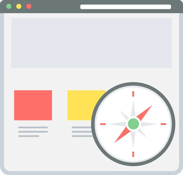 Navigationssymbol Modern Und Einfach Vektorillustration — Stockvektor