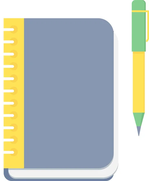 Note Book Vector Icon Modern Simple Vector Illustration — Stock Vector