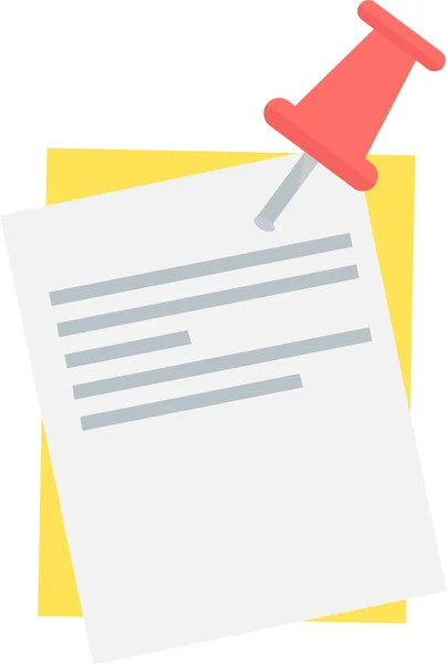 Not simgesi modern ve basit, vektör illüstrasyonu 