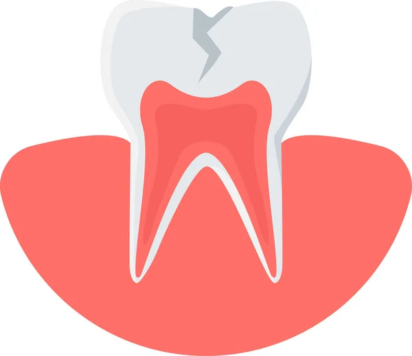 Tooth Cavity Vector Icon Modern Simple Vector Illustration — Stock Vector