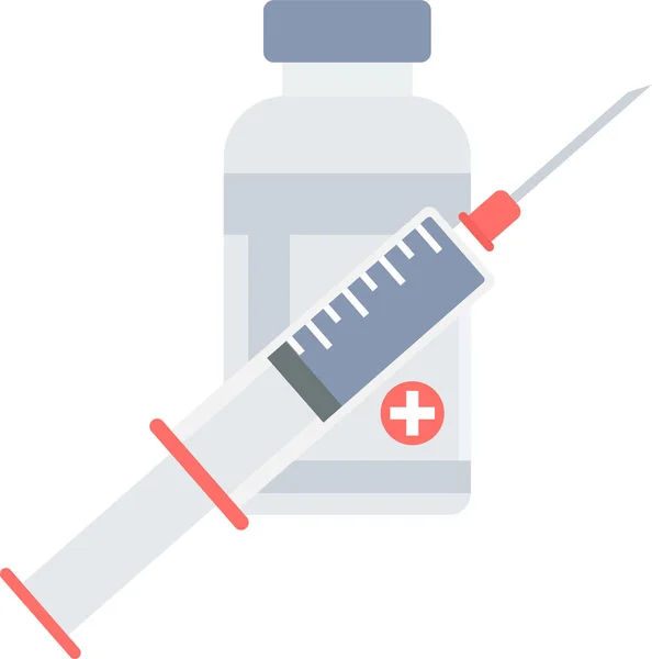 Vaccinazione Icona Vettoriale Moderna Semplice Illustrazione Vettoriale — Vettoriale Stock