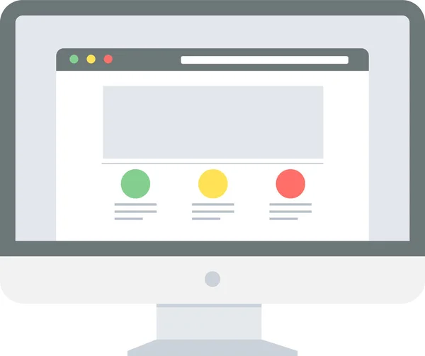 Webseite Vektorsymbol Moderne Einfache Vektorillustration — Stockvektor