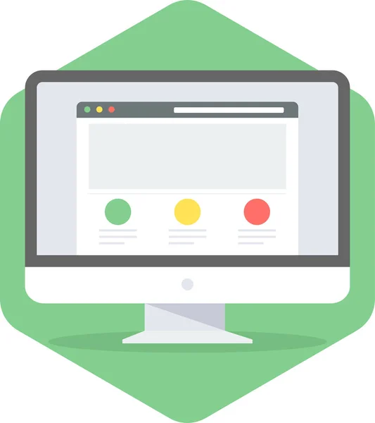 Webseite Vektorsymbol Moderne Einfache Vektorillustration — Stockvektor