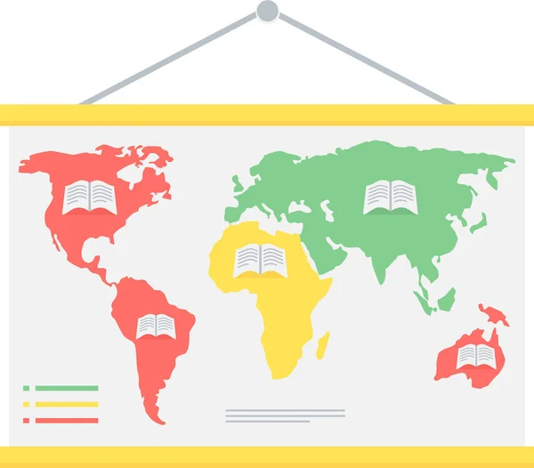 Mundo Mapa Vetor Ícone Moderno Simples Vetor Ilustração —  Vetores de Stock