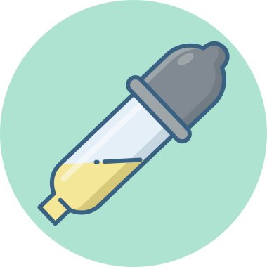 pipette simgesi modern ve basit, vektör illüstrasyonu 
