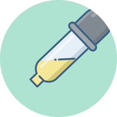 pipette simgesi modern ve basit, vektör illüstrasyonu 