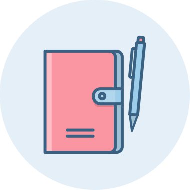 dizüstü bilgisayar ve kalem simgesi modern ve basit, vektör illüstrasyonu 