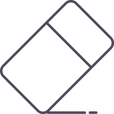 silgi simgesi modern ve basit, vektör illüstrasyonu 