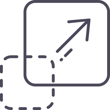 superposition simgesi modern ve basit, vektör illüstrasyonu 