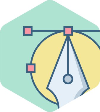 dolmakalem vektör simgesi modern basit vektör illüstrasyonu 