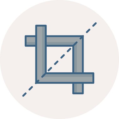 Geometrik şekil vektör simgesi modern basit vektör illüstrasyonu 