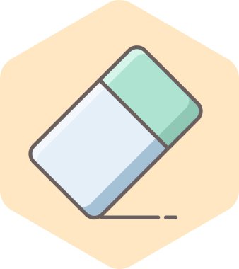 silgi vektör simgesi modern basit vektör illüstrasyonu 