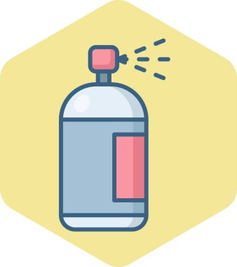 Sprey vektör simgesi modern basit vektör çizimi 