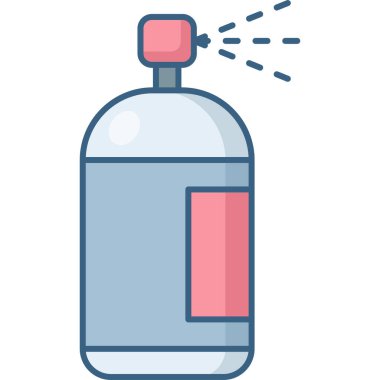 Sprey vektör simgesi modern basit vektör çizimi 