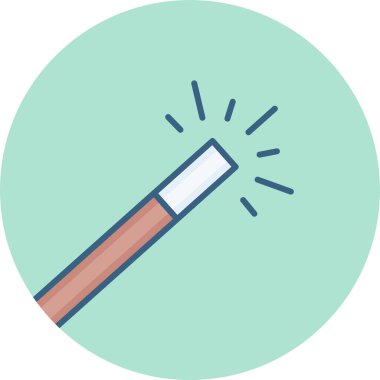 Sihirli değnek vektör simgesi modern basit vektör illüstrasyonu 