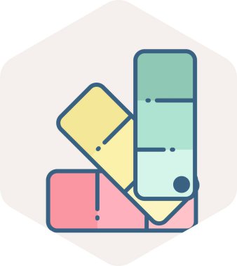 palet vektör simgesi modern basit vektör çizimi 