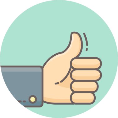 vektör simgesi gibi basit vektör illüstrasyonunu parmakla 