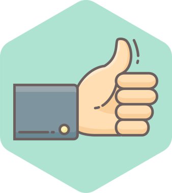 vektör simgesi gibi basit vektör illüstrasyonunu parmakla 