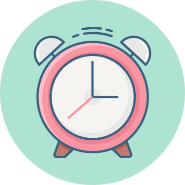 Alarm saat vektör simgesi modern basit vektör illüstrasyonu 