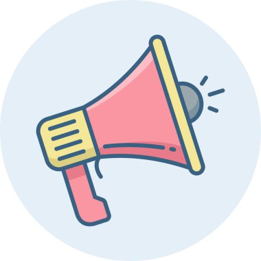 megafon vektör simgesi modern basit vektör illüstrasyonu 