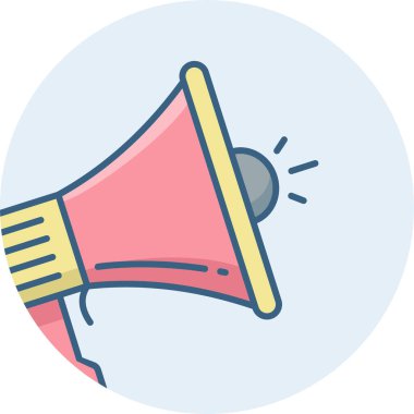 megafon vektör simgesi modern basit vektör illüstrasyonu 