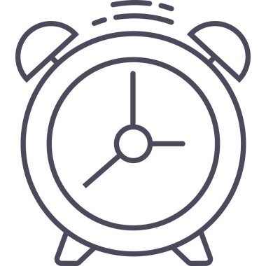 Alarm saat vektör simgesi modern basit vektör illüstrasyonu 