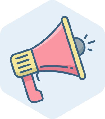 megafon vektör simgesi modern basit vektör illüstrasyonu 